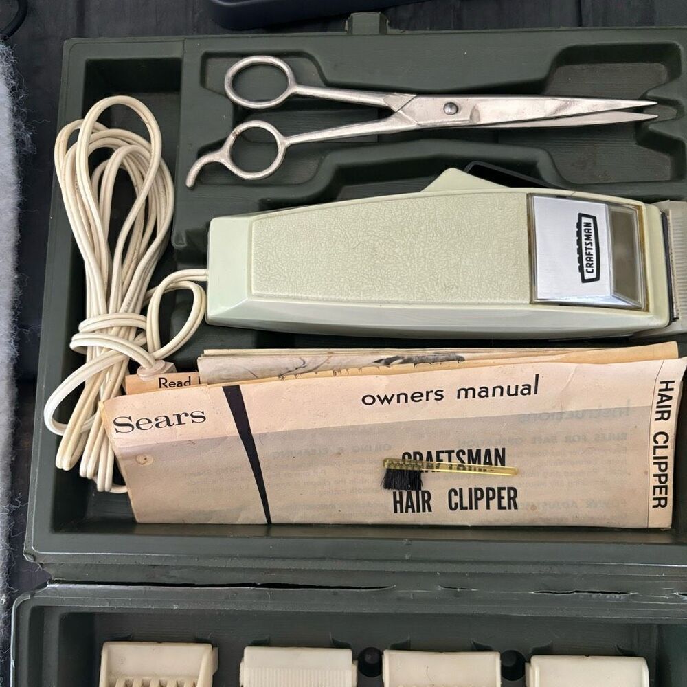 Craftsman Adjustable Hair Clipper In Permanex Case *Works*